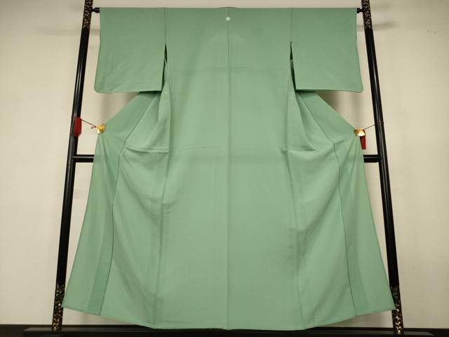 平和屋着物＊夏物　色無地　絽　柳染色　正絹　逸品　AABK4056jd