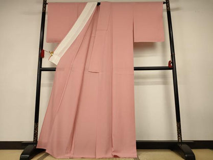 平和屋着物＊夏物　色無地　絽　ときがら茶色　反端付き　正絹　逸品　未使用　AABK4058jd