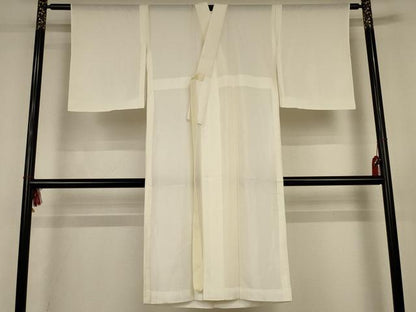平和屋着物＊夏物　長襦袢　絽　生成り色　正絹　逸品　AABK4060jd