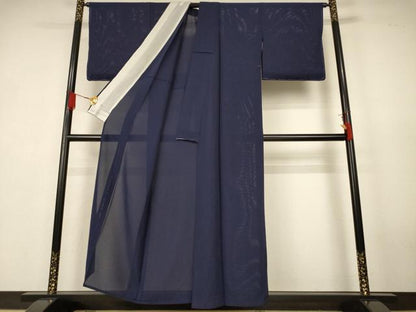 平和屋着物＊夏物　色無地　絽　青褐色　正絹　逸品　未使用　AABK4064jd