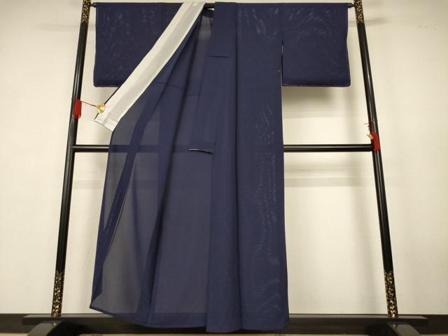 平和屋着物＊夏物　色無地　絽　青褐色　正絹　逸品　未使用　AABK4064jd