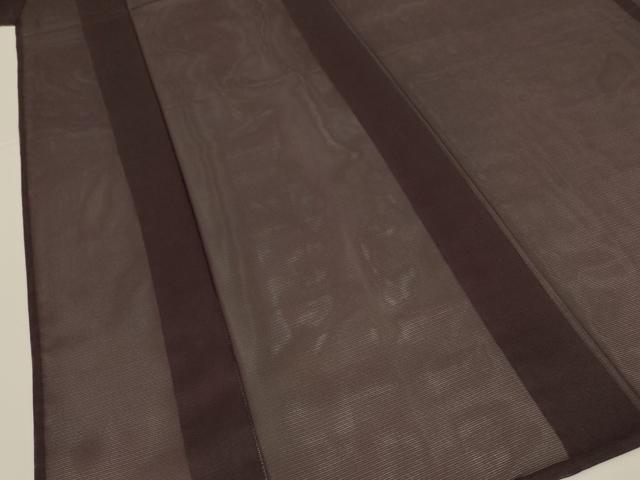 平和屋着物＊夏物　色無地　絽　黒鳶色　洗える着物　AABK4065jd