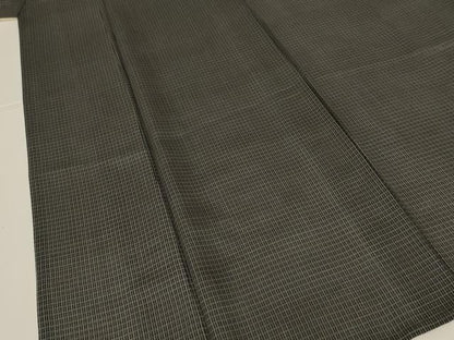 平和屋着物＊夏物　江戸小紋　絽　格子　正絹　逸品　AABK4069jd