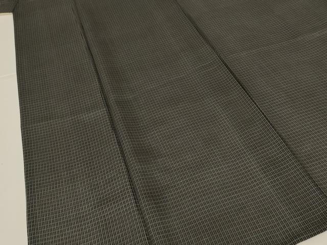 平和屋着物＊夏物　江戸小紋　絽　格子　正絹　逸品　AABK4069jd