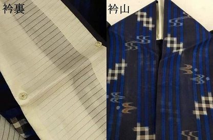 平和屋着物＊夏物　本場琉球絣　夏琉球　さが美扱い　ロング丈　正絹　逸品　AABK4084jd