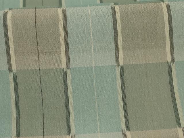 平和屋着物＊夏物　本場琉球絣　夏琉球　格子　正絹　逸品　AABK4086jd