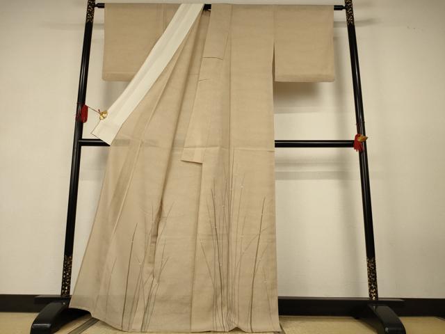 平和屋着物＊夏物　色留袖　絽　立波紋絽　草花文　正絹　逸品　AABK4089jd