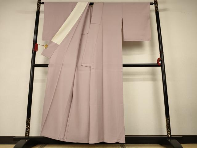 平和屋着物＊夏物　色無地　絽　洗柿色　正絹　逸品　AABK4091jd