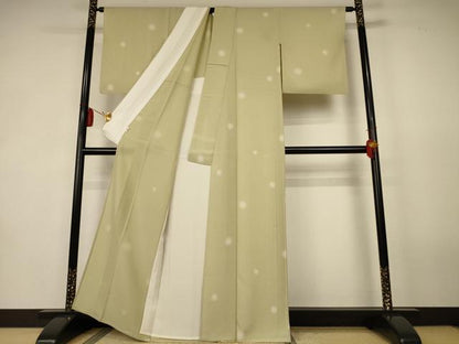 平和屋着物＊夏物　小紋　勝虫　丸文　蛍暈し　逸品　AABK4099jd