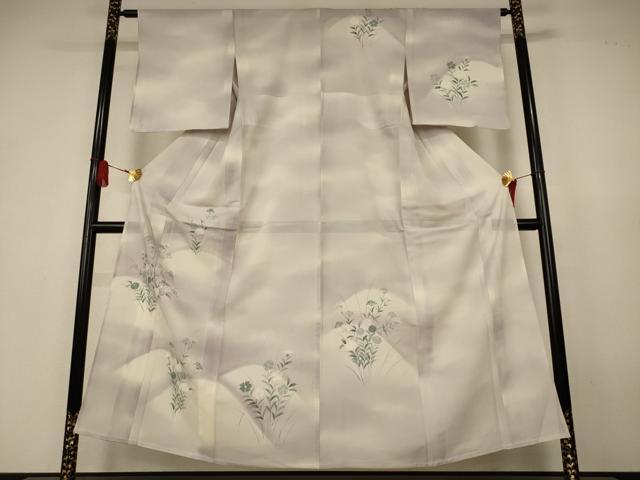 平和屋着物＊夏物　訪問着　絽　草花文　暈し染め　正絹　逸品　未使用　AABK4107jd