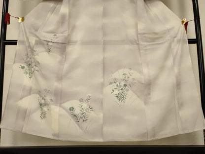 平和屋着物＊夏物　訪問着　絽　草花文　暈し染め　正絹　逸品　未使用　AABK4107jd