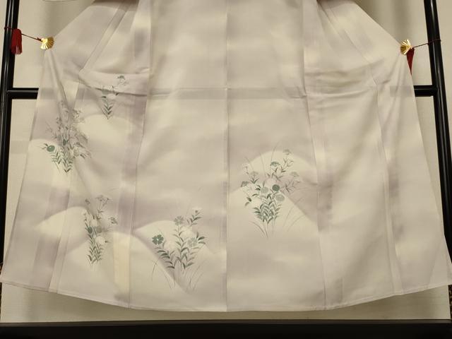 平和屋着物＊夏物　訪問着　絽　草花文　暈し染め　正絹　逸品　未使用　AABK4107jd