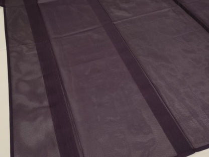 平和屋着物＊夏物　色無地　絽　黒紅色　正絹　逸品　AABK4115jd