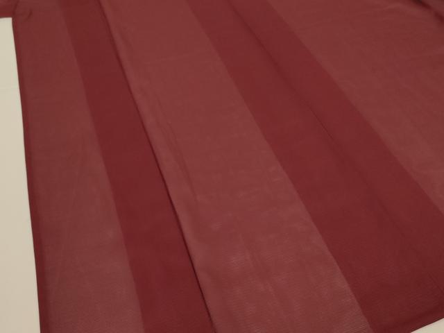 平和屋着物＊夏物　色無地　絽　葡萄茶色　正絹　逸品　AABK4118jd