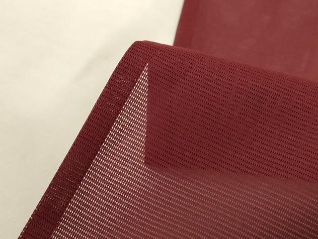 平和屋着物＊夏物　色無地　絽　葡萄茶色　正絹　逸品　AABK4118jd