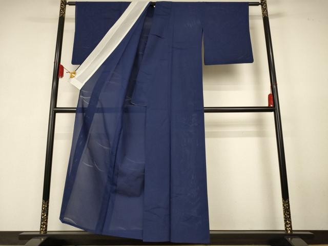平和屋着物＊夏物　色無地　縦絽　芝紋紗　褐返色　正絹　逸品　AABK4124jd