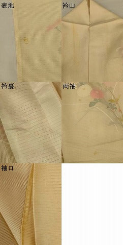 平和屋着物＊夏物　訪問着　絽　草花文　暈し染め　正絹　逸品　AABK4126jd