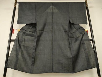 平和屋着物＊夏物　男性　重要無形文化財　本場宮古上布　苧麻　逸品　AABK4130jd