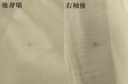 平和屋着物＊夏物　男性　長襦袢　変わり絽　白色　洗える着物　AABK4133jd