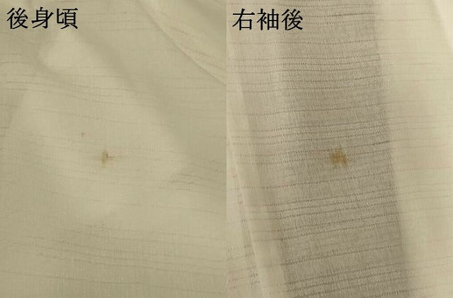 平和屋着物＊夏物　男性　長襦袢　変わり絽　白色　洗える着物　AABK4133jd