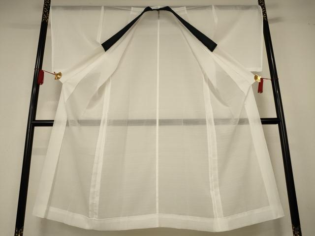 平和屋着物＊夏物　男性　長襦袢　変わり絽　白色　洗える着物　AABK4133jd