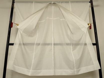 平和屋着物＊夏物　長襦袢　絽　白色　洗える着物　AABK4148jd