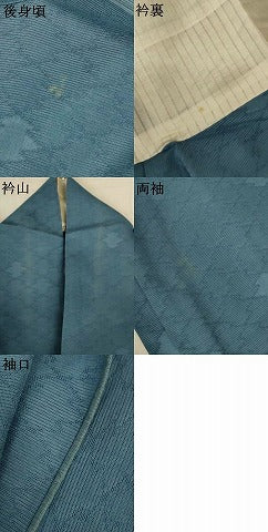 平和屋着物＊夏物　色無地　絽　松皮菱紋紗　正絹　逸品　AABK4149jd