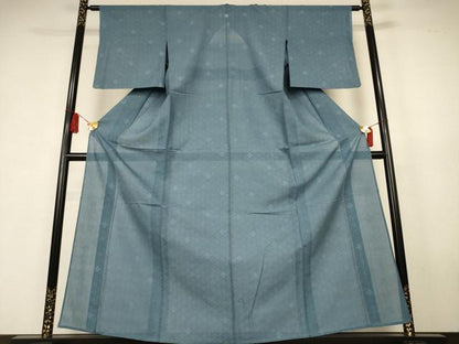 平和屋着物＊夏物　色無地　絽　松皮菱紋紗　正絹　逸品　AABK4149jd