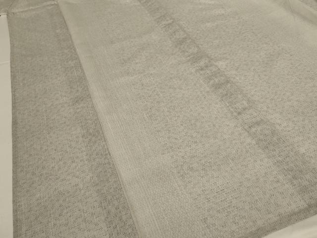 平和屋着物＊夏物　結城紬　夏結城　100亀甲　間道　正絹　逸品　AABK4158jd