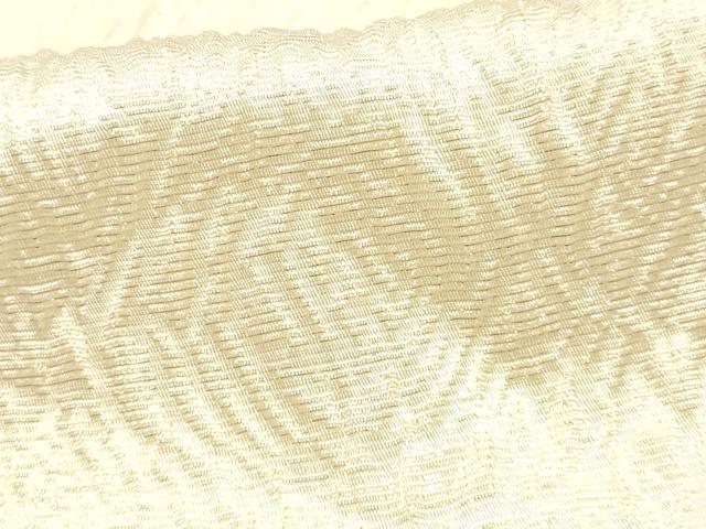 平和屋本店▼和装小物　帯揚げ　Wa de Modern　刺繍　薔薇　金糸　金通し地　正絹　逸品　未使用　AABK4168ay