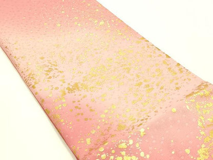平和屋着物▼和装小物　重ね衿・伊達衿　まとめて3点　金糸　金通し地　金彩　暈し染め　逸品　AABK4189ay