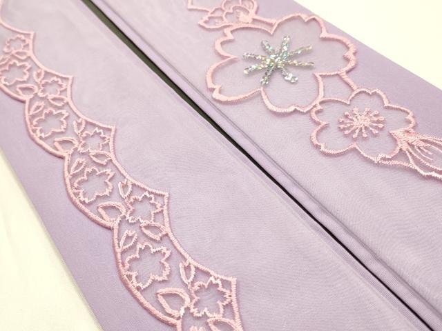 平和屋着物▼和装小物　重ね衿・伊達衿　まとめて5点　刺繍　スパンコール　金糸　暈し染め　逸品　AABK4190ay