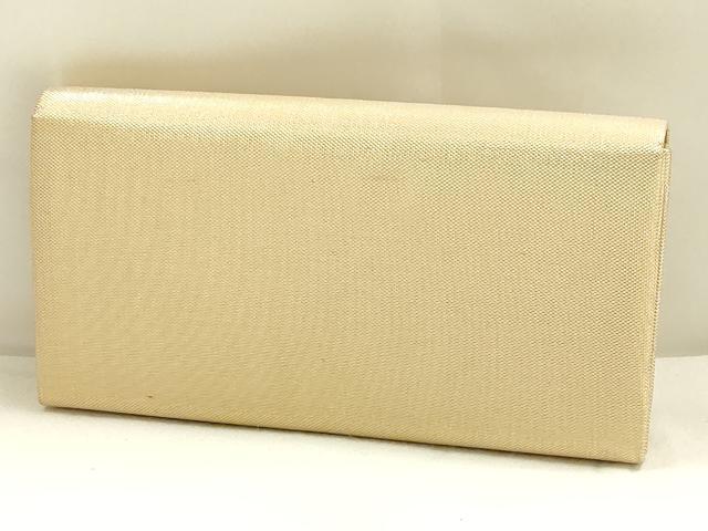 平和屋着物▼和装小物　和装バッグ・草履セット　おき宗　クラッチバッグ　金糸　逸品　AABK4202ay