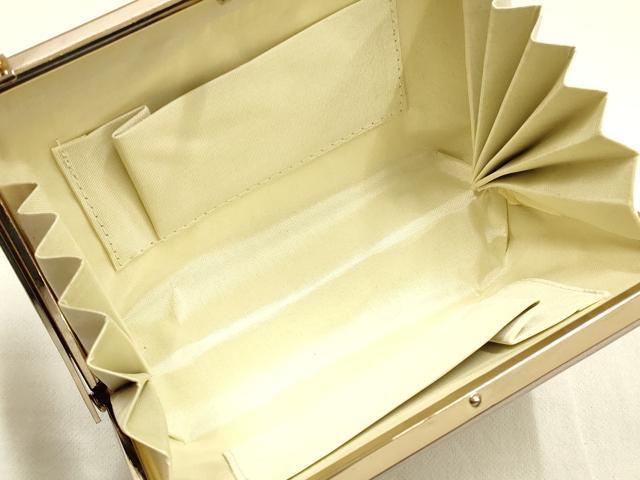 平和屋着物▼和装小物　和装バッグ・草履セット　金鷲本舗 東京謹製 キンワシ印　ハンドバッグ　草花文　金銀糸　逸品　AABK4204ay