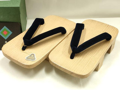 平和屋着物▼男性　和装小物　下駄　おき宗　桐下駄　共箱付き　逸品　未使用　AABK4218ay