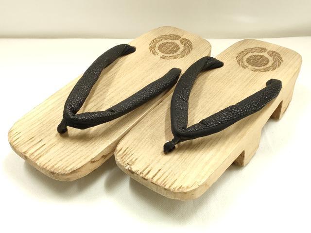 平和屋着物▼男性　和装小物　下駄　丸屋　本場会津桐　桐下駄　逸品　AABK4220ay