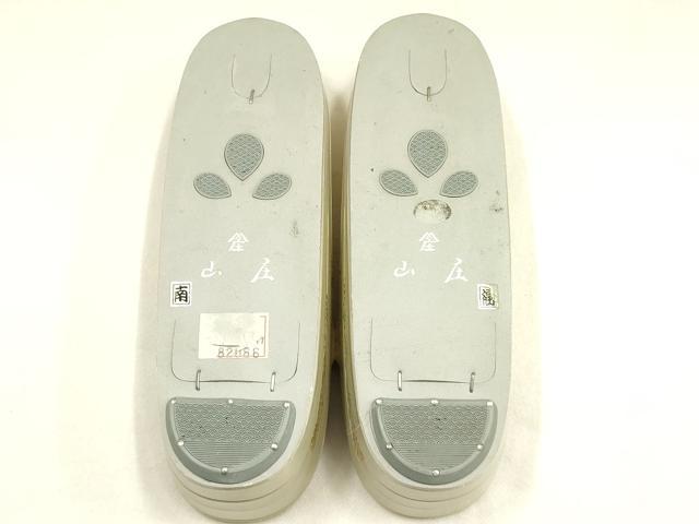 平和屋着物▼和装小物　和装草履　山庄　菊　箔散らし　金銀彩　暈し　逸品　AABK4225ay