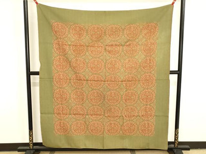 平和屋本店▼和装小物　大判布　マルチカバー　天平鳳凰唐草文錦　高島屋謹製　共箱付き　逸品　AABK4237ay