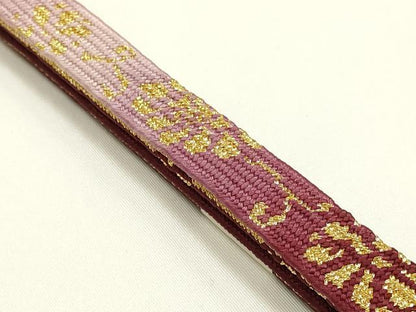 平和屋着物▼和装小物　上質な帯締め　高麗組 綾出し　金糸　暈し　あい美苑　正絹　逸品　未使用　AABK4244ay