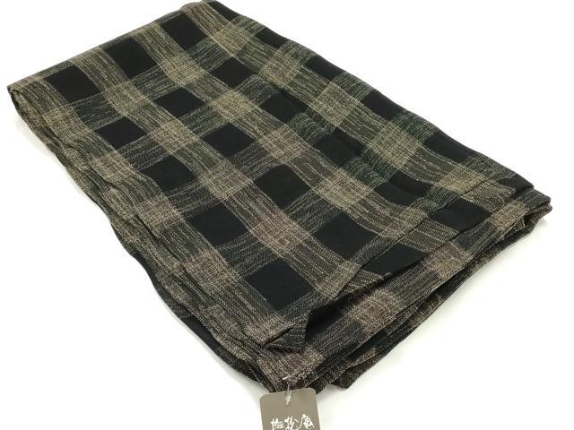 平和屋着物●男性　夏物　撫松庵　和装小物　兵児帯　セオアルファ　格子　逸品　AABK4261ay