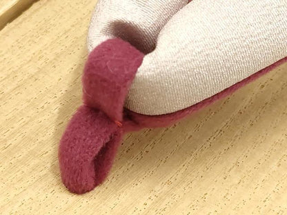 平和屋着物●こむさでもーど・COMME CA DU MODE　和装小物　下駄　鼻緒:刺繍　花柄　金糸　銀彩　暈し染め　逸品　AABK4267ay