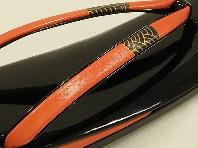 平和屋着物●和装小物　和装草履　伊と忠　金彩　本革製品　逸品　未使用　AABK4273ay