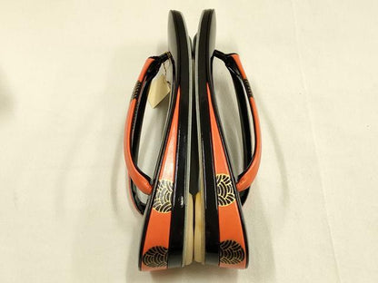 平和屋着物●和装小物　和装草履　伊と忠　金彩　本革製品　逸品　未使用　AABK4273ay