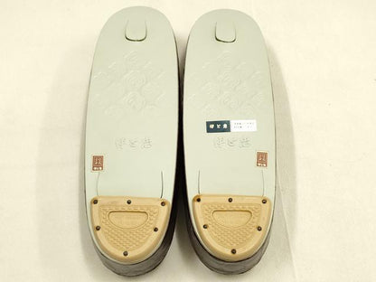 平和屋着物●和装小物　和装草履　伊と忠　本革製品　逸品　未使用　AABK4275ay