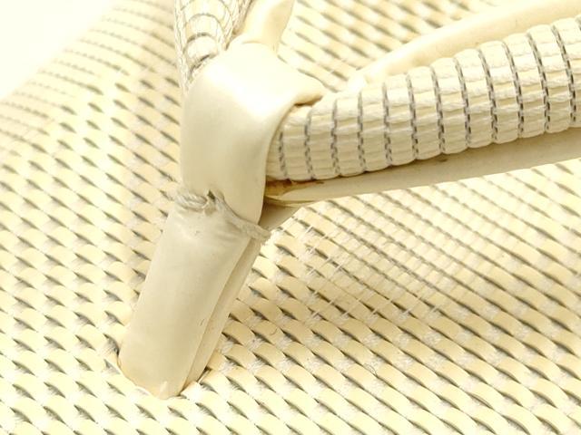 平和屋着物＊夏物　和装小物　和装草履　心斎橋 てんぐ　アイボリー　逸品　AABK4278ay
