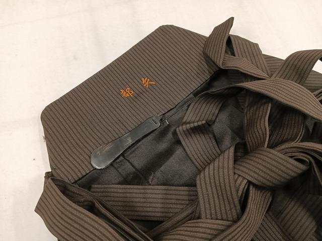 平和屋着物●男性　行灯袴　縞　正絹　逸品　AABK4281ph