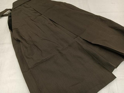平和屋着物●男性　行灯袴　縞　正絹　逸品　AABK4281ph