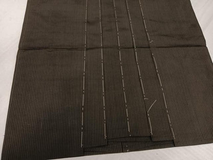 平和屋着物●男性　馬乗り袴　縞　正絹　逸品　未使用　AABK4283ph