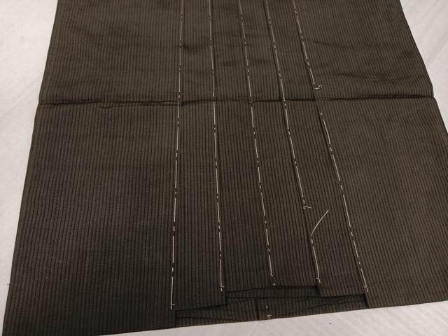 平和屋着物●男性　馬乗り袴　縞　正絹　逸品　未使用　AABK4283ph