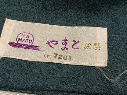 平和屋着物●訪問着　駒刺繍　扇面花文　金彩　やまと誂製　正絹　逸品　AABK4295ph